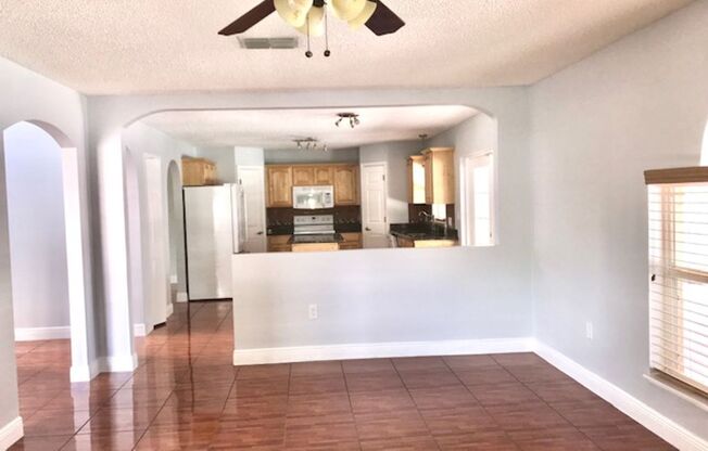 Pool home with screened in lanai- MOVE IN NOW!!Spacious 4 bed/2.5 bath -2 story home with fenced in yard! Lawn & pool care included!!Bring your washer & dryer!