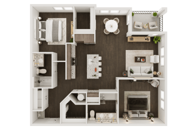 2 beds, 2 baths, 1,324 sqft, $2,392