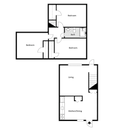 3 beds, 1 bath, 1,012 sqft, $1,850