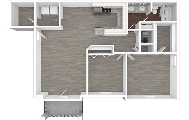2 beds, 1 bath, 1,017 sqft, $1,440