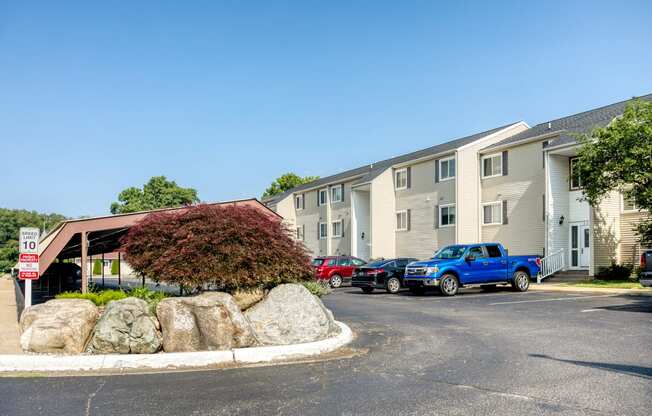 our apartments offer a parking lot for your car