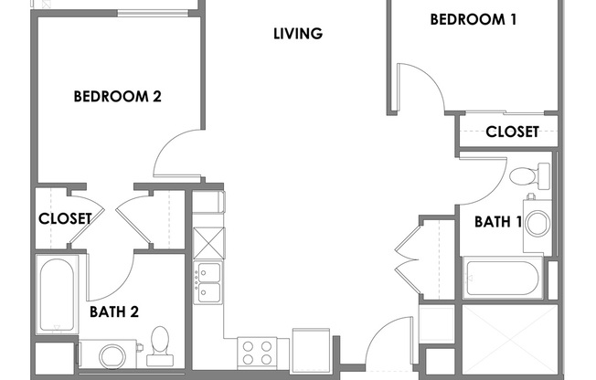 2 beds, 2 baths, 890 sqft, $3,250, Unit 303