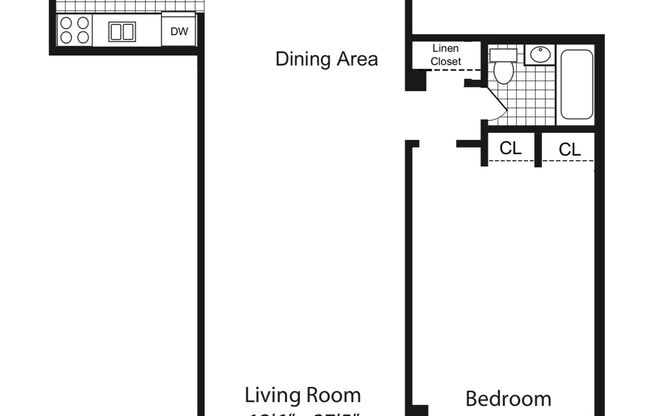 1 bed, 1 bath, 804 sqft, $5,350, Unit 1-9D