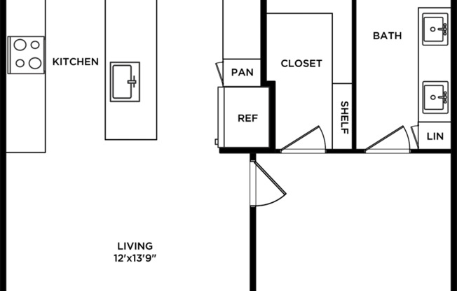 1 bed, 1 bath, 885 sqft, $1,965, Unit 122