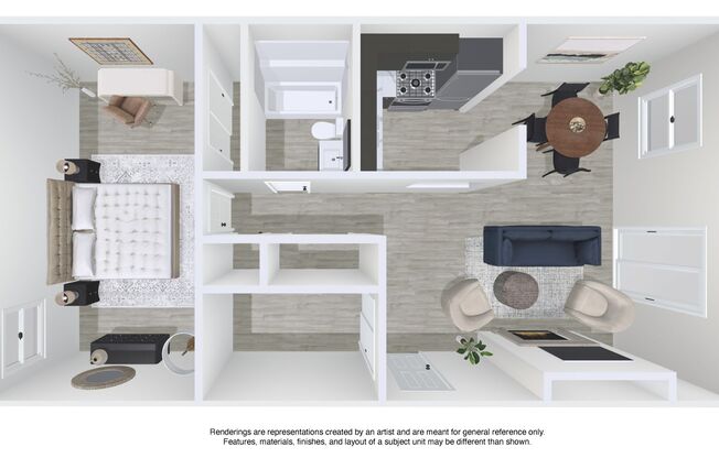 1 bed, 1 bath, 709 sqft, $917, Unit 4407A