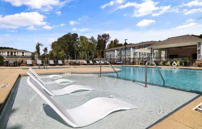 the pool at the preserve at ballantyne commons apartments