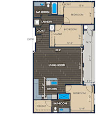 3 beds, 2 baths, 1,390 sqft, $2,593