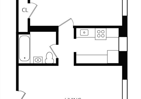 1 bed, 1 bath, 475 sqft, $2,125, Unit 16