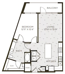 1 bed, 1 bath, 866 sqft, $1,475