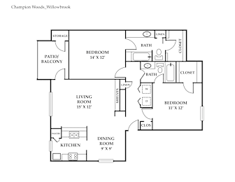 2 beds, 2 baths, 1,023 sqft, $1,225