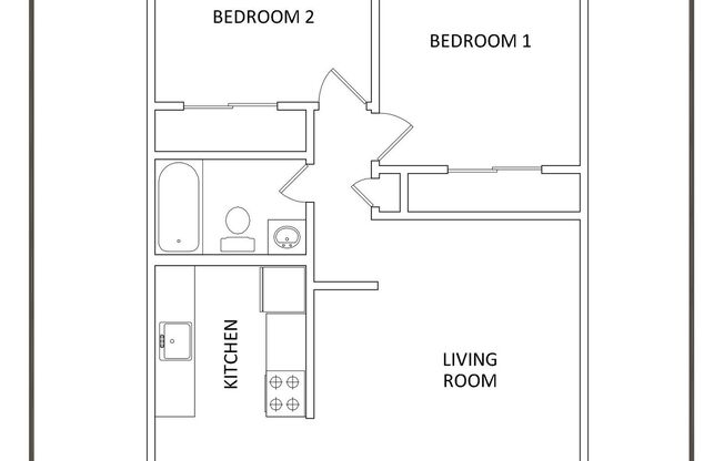 2 beds, 1 bath, 700 sqft, $1,595, Unit SW.32