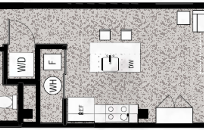 Studio, 1 bath, 452 sqft, $897, Unit B403