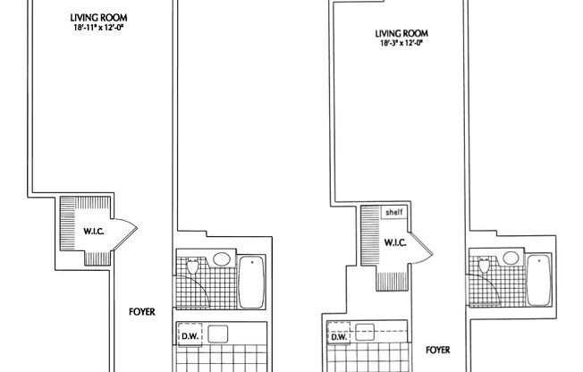 Studio, 1 bath, 525 sqft, $3,375, Unit 19-H