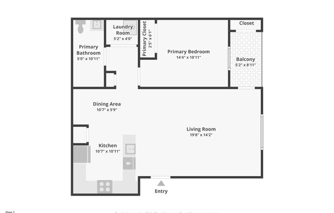 1 bed, 1 bath, 772 sqft, $1,599, Unit 79