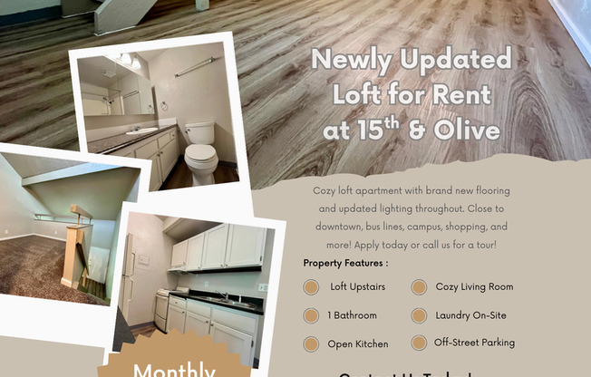 (OLV1)  1 Bedroom Loft!