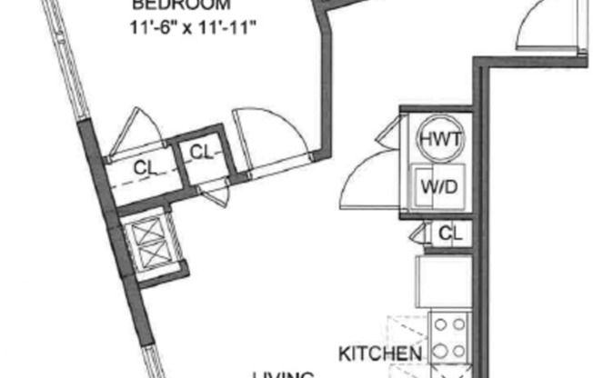 1 bed, 1 bath, 637 sqft, $2,295, Unit 306