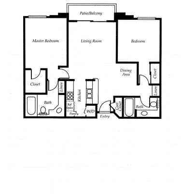 2 beds, 2 baths, 1,036 sqft, $2,747