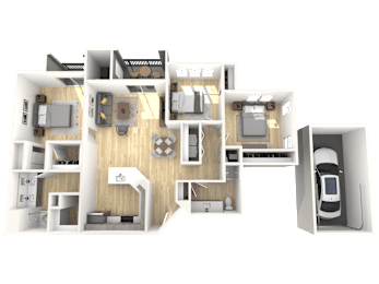 3 beds, 2 baths, 1,400 sqft, $2,365