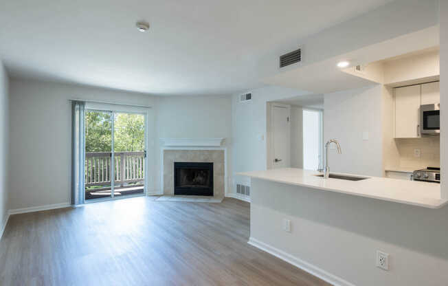Living Room with Hard Surface Flooring