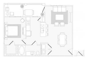 1 bed, 1 bath, 798 sqft, $1,120