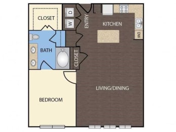 1 bed, 1 bath, 840 sqft, $1,299