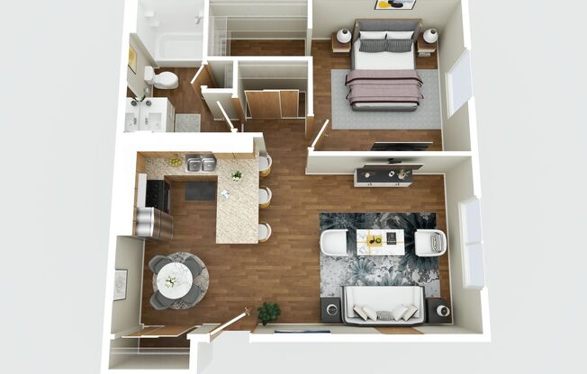 1 bed, 1 bath, 725 sqft, $1,049, Unit BB208