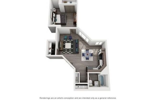 1 bed, 1 bath, 575 sqft, $1,425