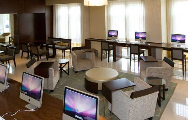 Business Center with Apple Computers