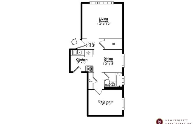 1 bed, 1 bath, 543 sqft, $1,395, Unit 1014-28