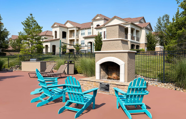 Cordillera Ranch Apartments outdoor fireplace