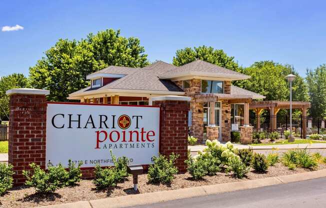 Property Signage at Chariot Pointe Apartments, Murfreesboro, 37130