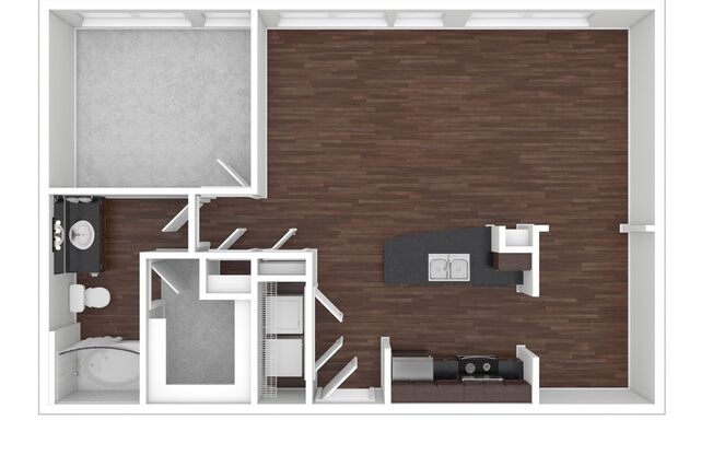 1 bed, 1 bath, 837 sqft, $1,615