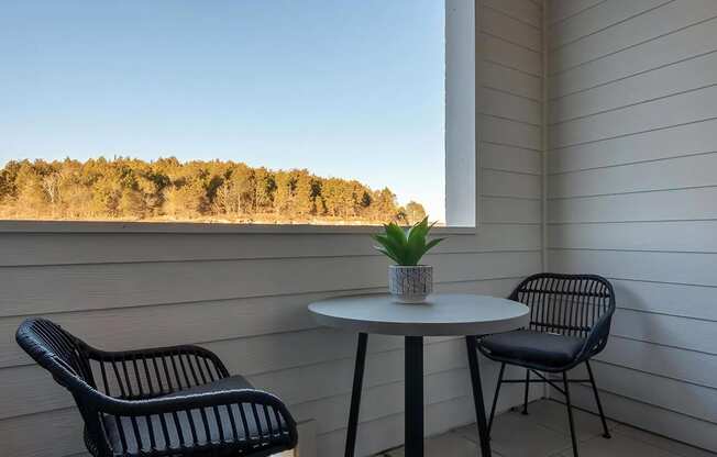 Private Patio with Select Units