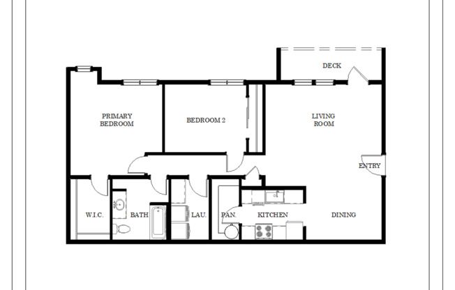 2 beds, 1 bath, 1,143 sqft, $1,650, Unit H-405