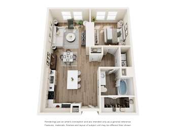 1 bed, 1 bath, 812 sqft, $2,020