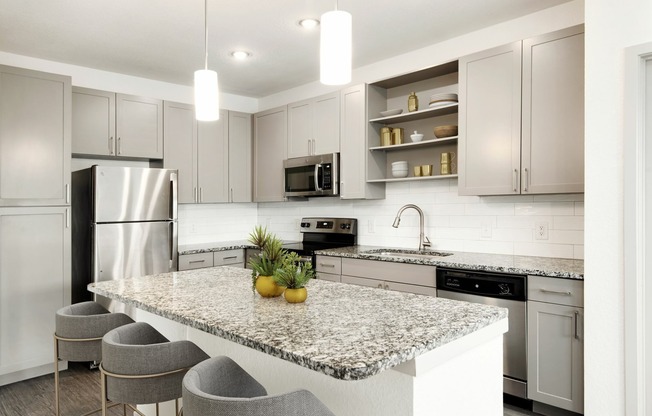 View of Cottonwood Clermont Island Kitchen