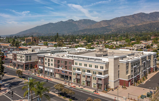Aerial View at The Huntington Luxury Apartments in Duarte CA