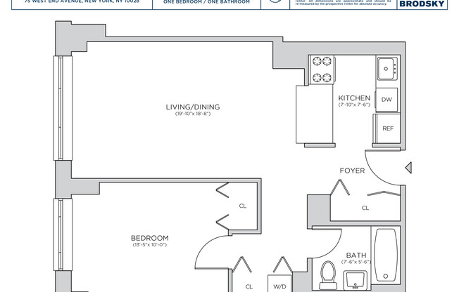 1 bed, 1 bath, $5,100, Unit C17B