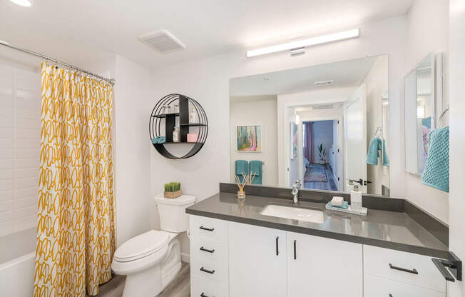 Luxurious Bathroom at Sierra Gateway Apartments, California