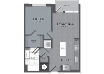 1 bed, 1 bath, 671 sqft, $2,176