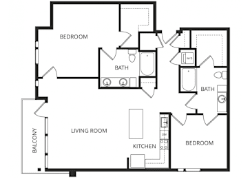 2 beds, 2 baths, 1,345 sqft, $2,075