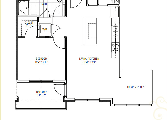 1 bed, 1 bath, 790 sqft, $1,699