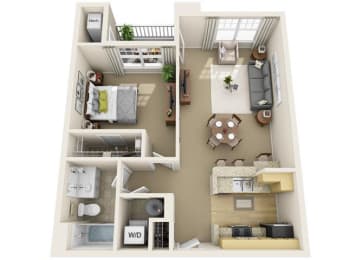 1 bed, 1 bath, 765 sqft, $1,811