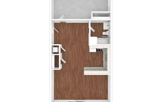 1 bed, 1 bath, 550 sqft, $1,395