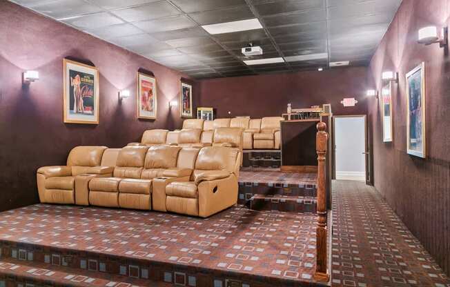 theater room at Ridge Crossings Apartments, Alabama