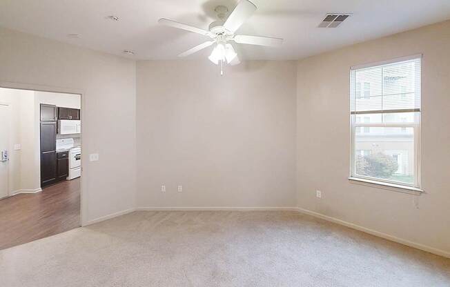 a room with a geometric pattern on the wall