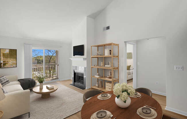 Living Room with Hard Surface Flooring