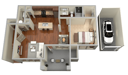 1 bed, 1 bath, 702 sqft, $1,510