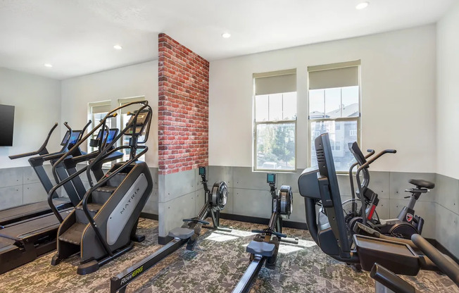 Row Machines in Fitness Center at San Moritz