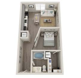 Studio, 1 bath, 575 sqft, $1,439
